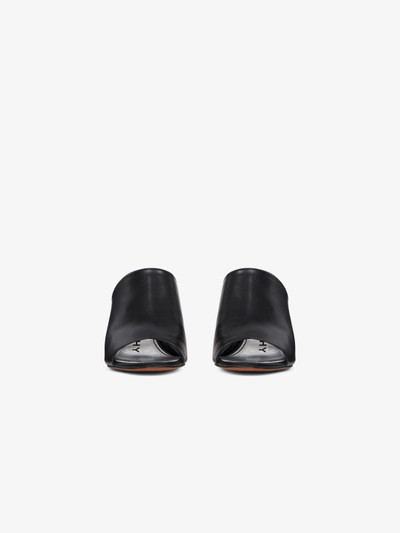 Givenchy Mules in leather with triangular G heel outlook