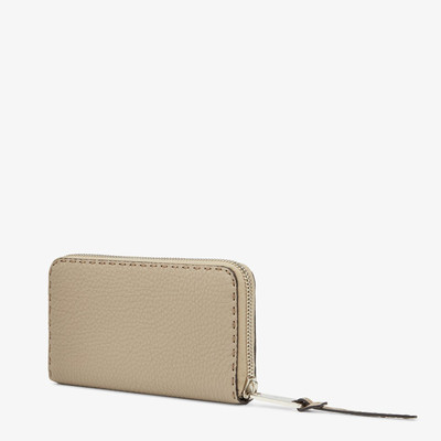 FENDI Selleria beige zip-around outlook