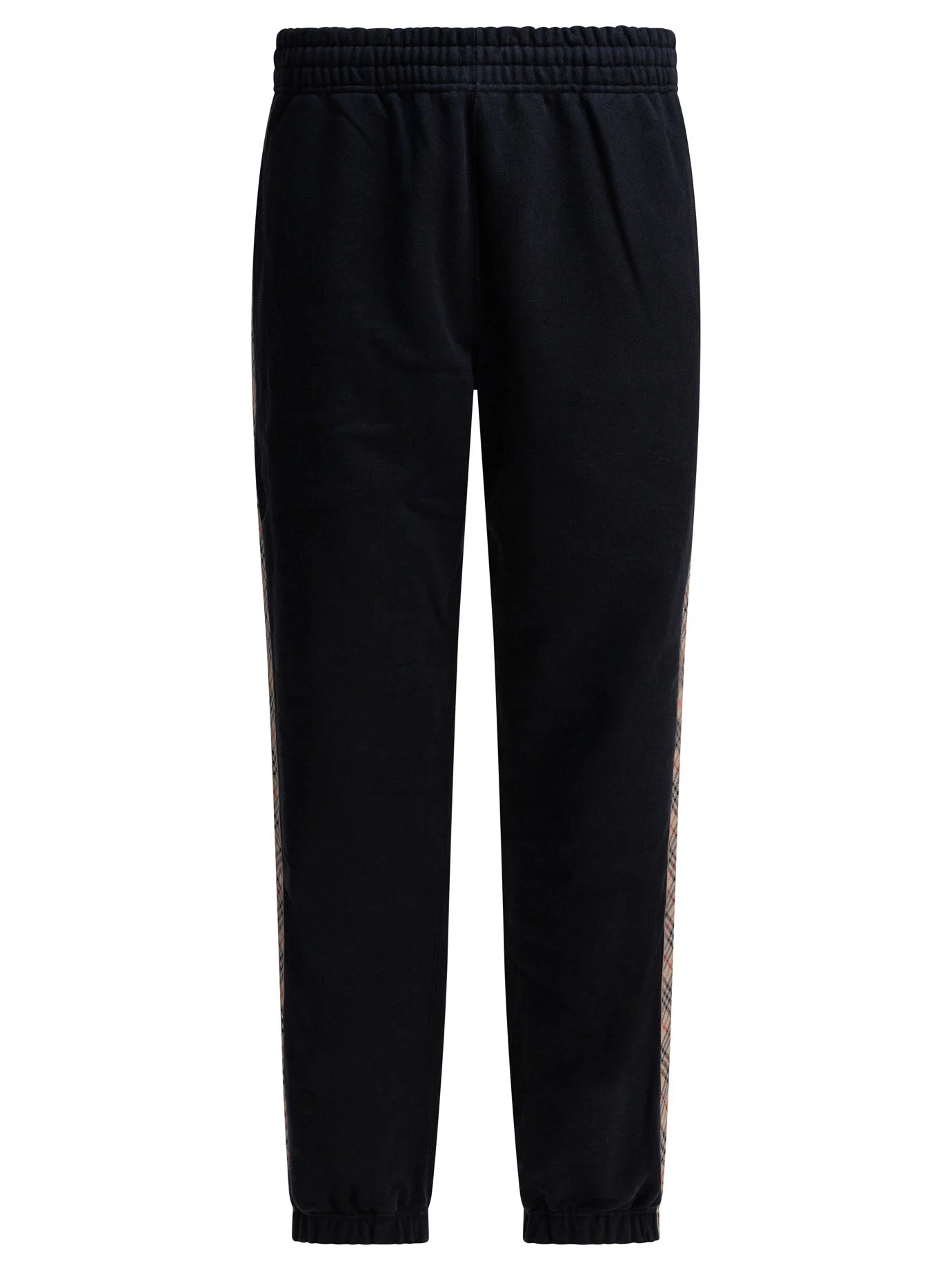 Burberry Men Trousers With Check Trim - 1