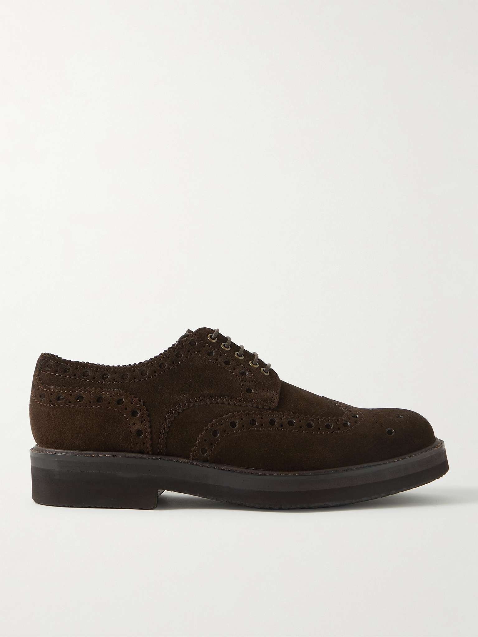 Archie Suede Wingtip Brogues - 1