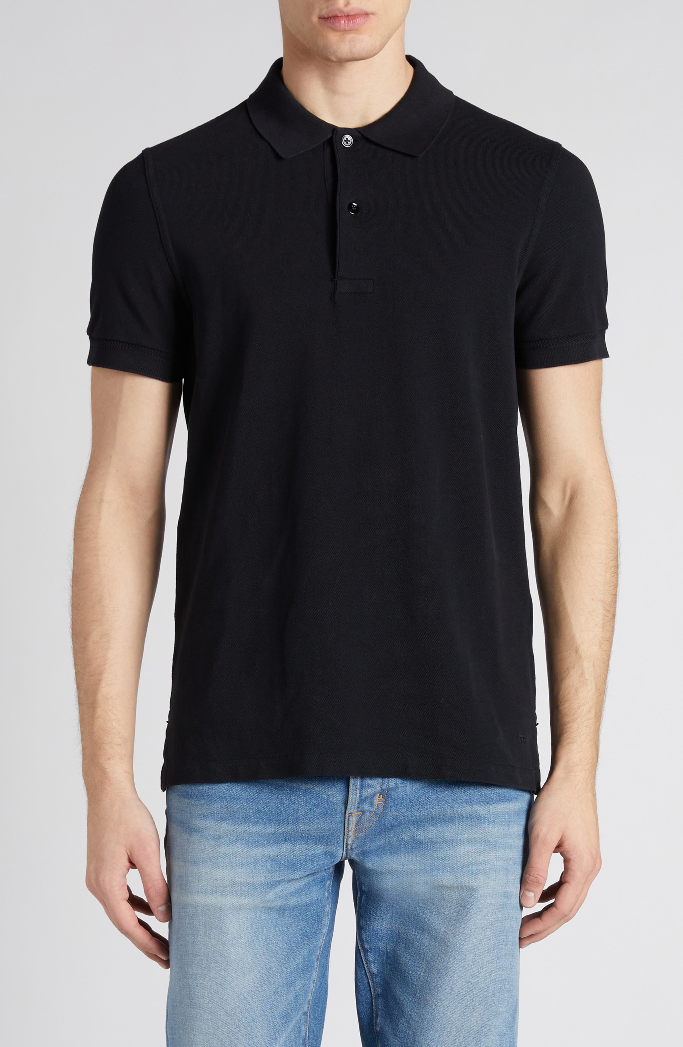Short Sleeve Cotton Piqué Polo - 1