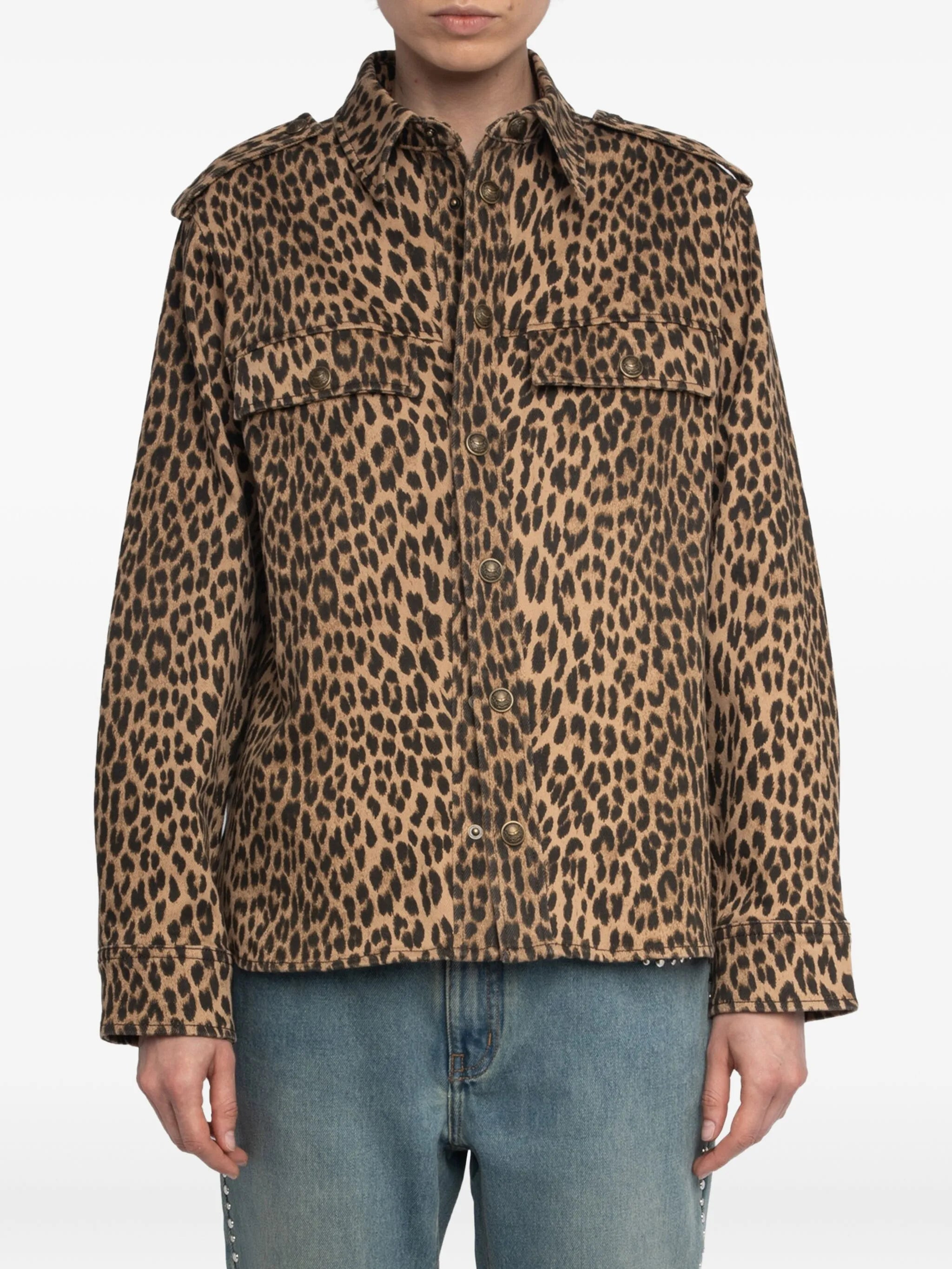 Zadig & Voltaire Leopard-print Button-fastening Shirt - 3