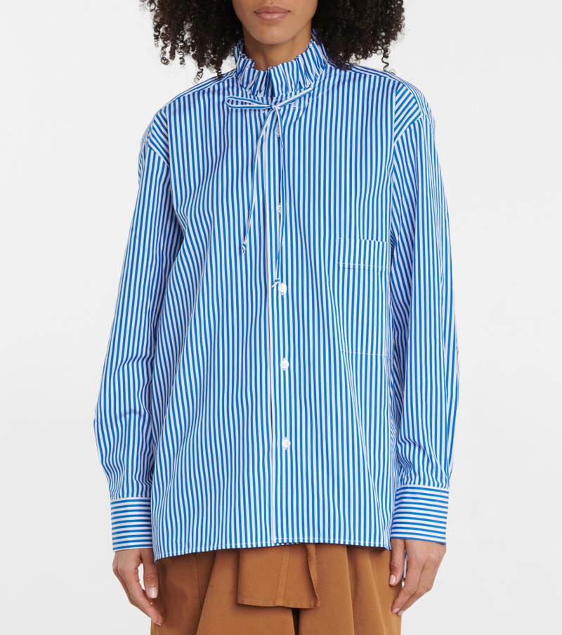 Striped cotton poplin shirt 5