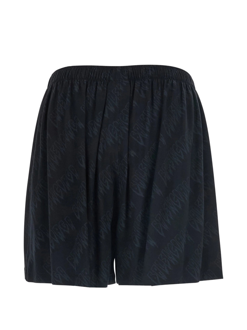 BALENCIAGA Balenciaga Logo-print Track Shorts outlook