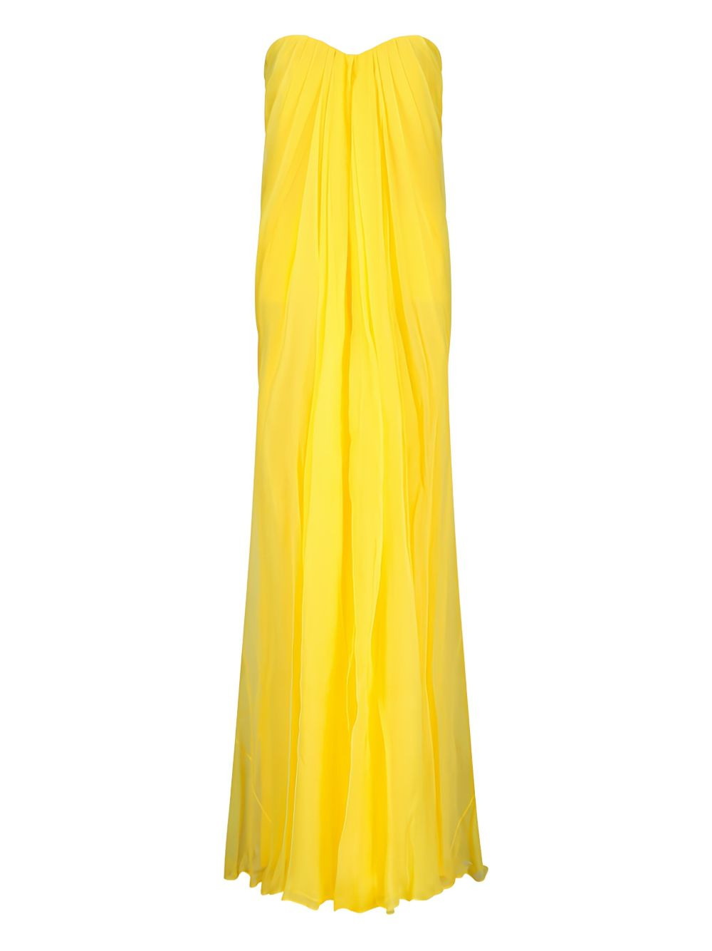 chiffon bustier maxi dress - 1