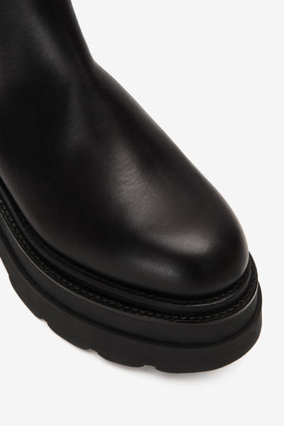 Alexander Wang carter platform chelsea boot in leather outlook