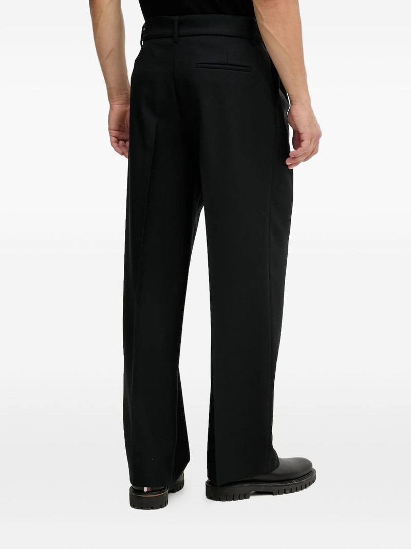 VERSACE JEANS COUTURE pleated logo-belt trousers outlook