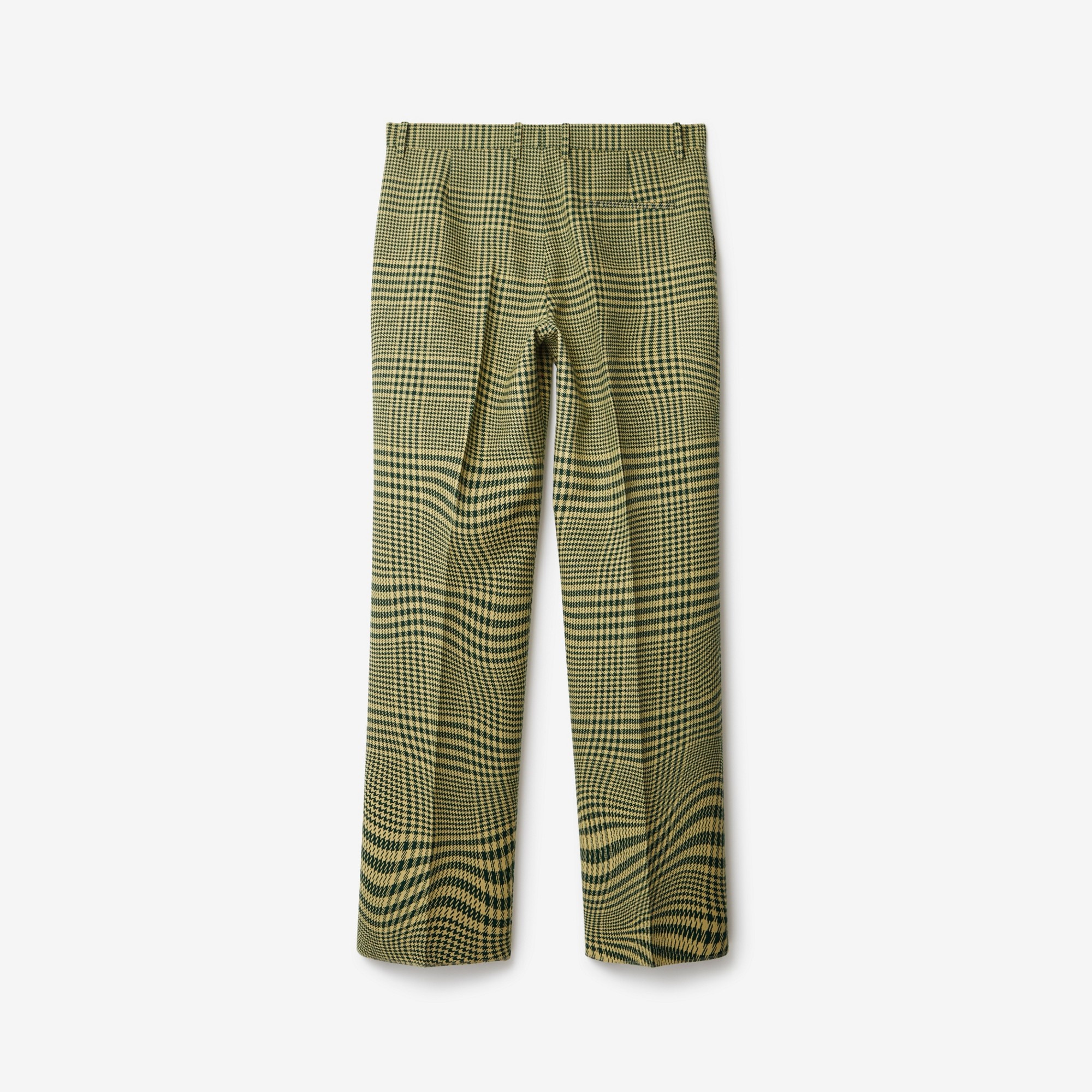 Warped Houndstooth Wool Trousers - 5