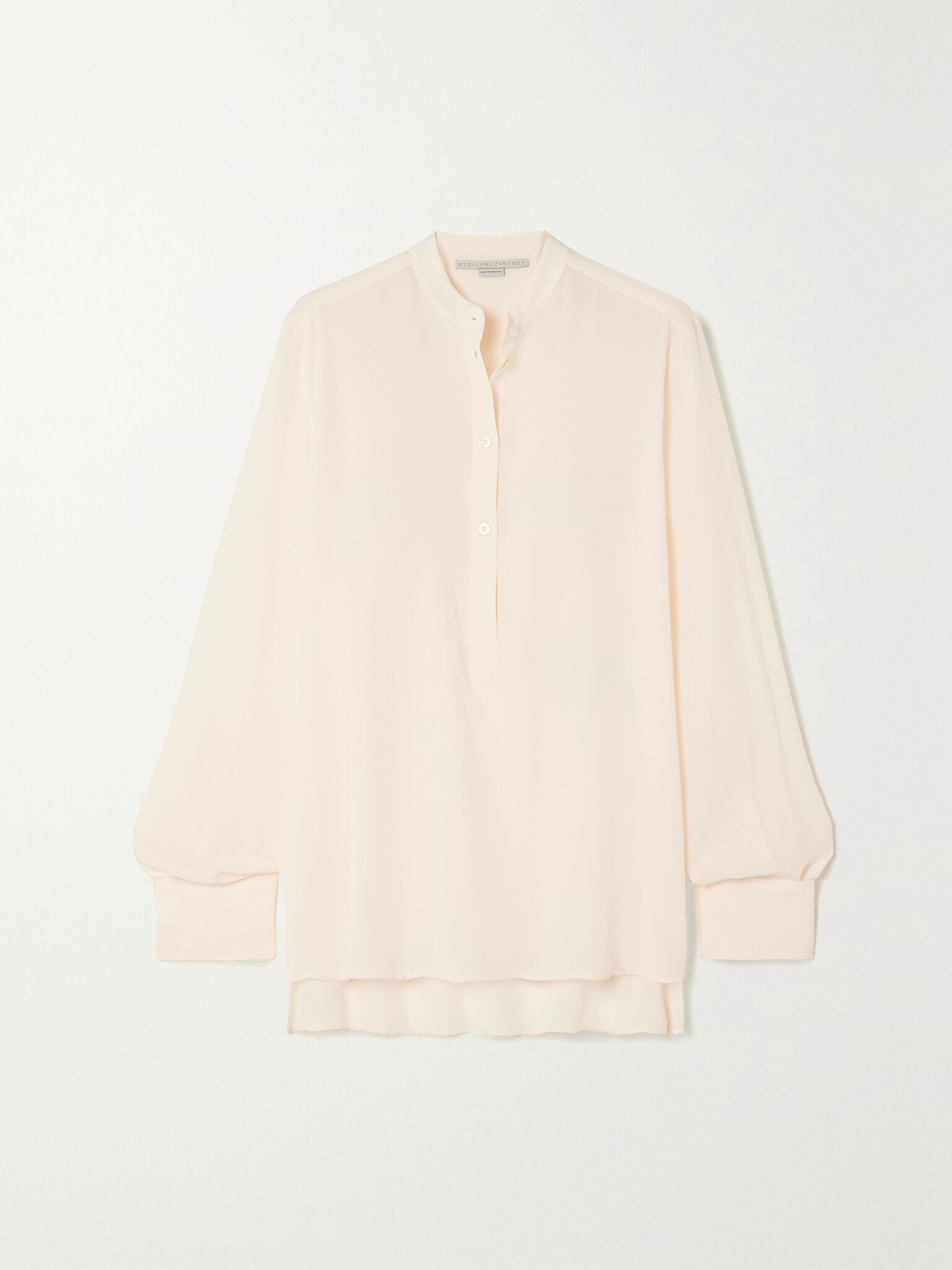 Eva silk crepe de chine blouse Neutral - 1