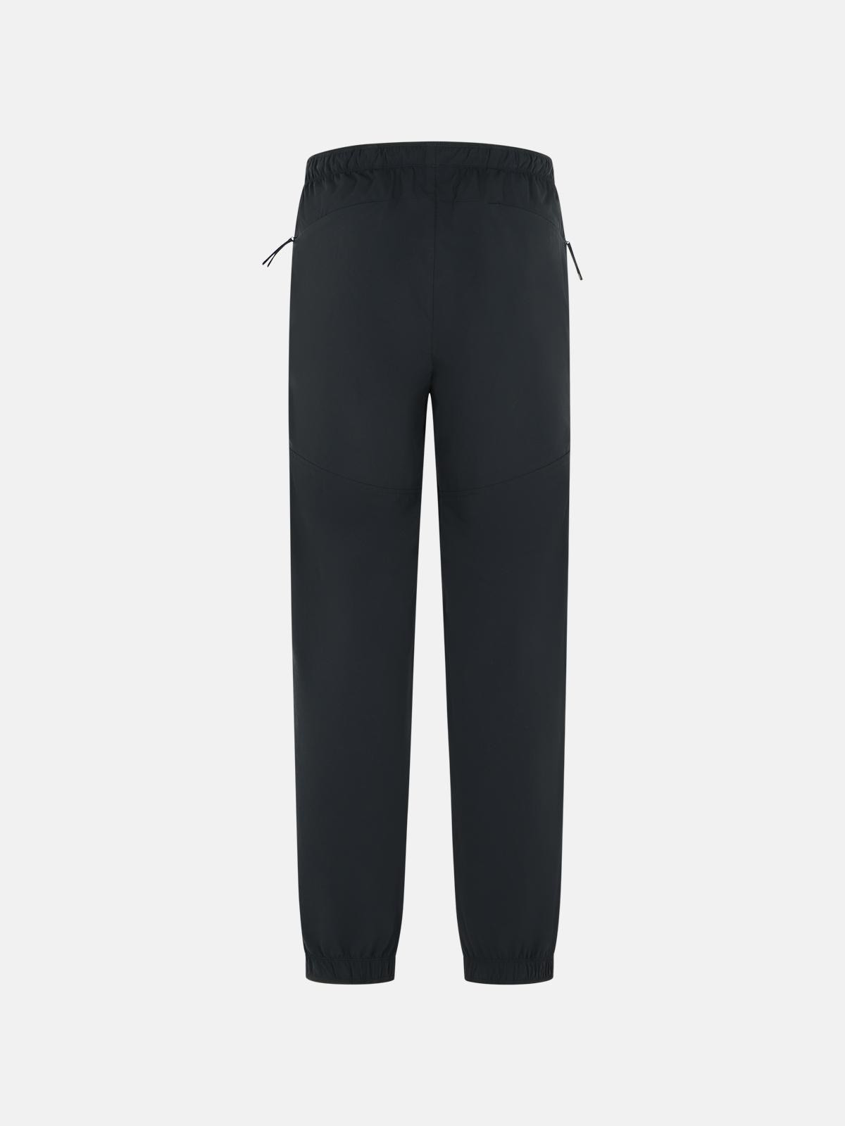 BLACK POLYAMIDE BLEND TROUSERS - 3