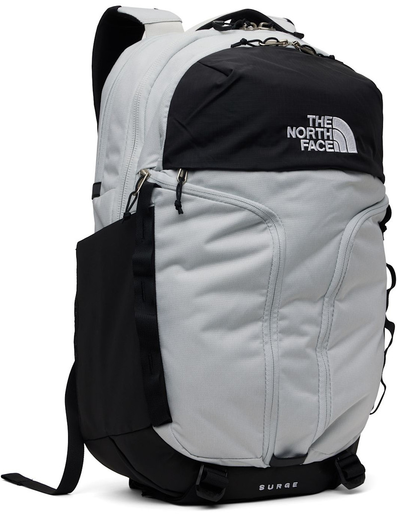 The North Face Gray & Black Surge Backpack outlook
