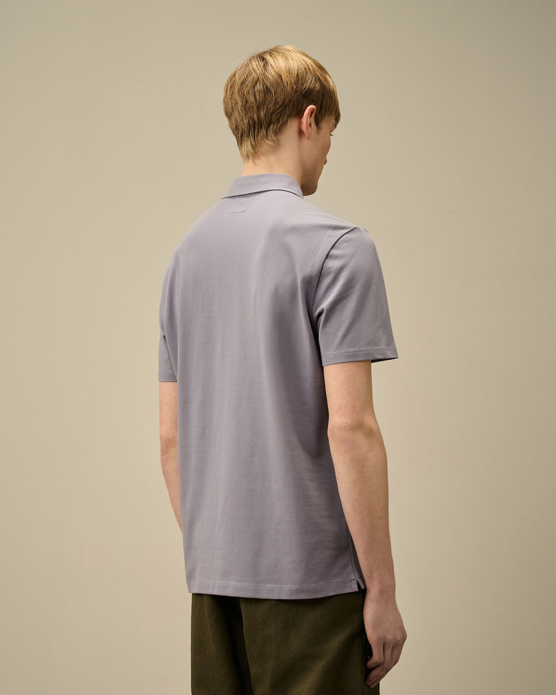 Stretch Piquet Three-Button Logo Polo 4