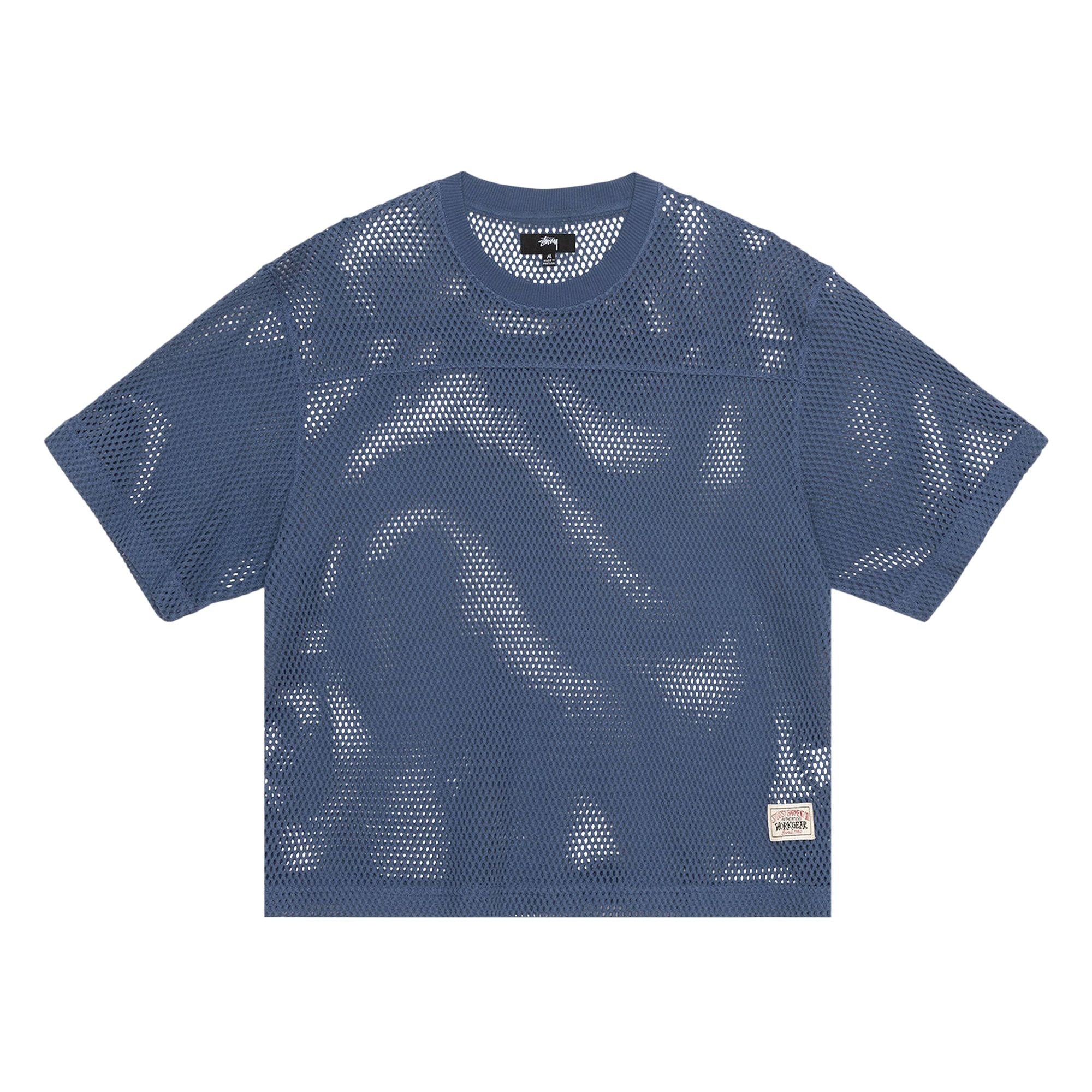 Stussy Mesh Jersey Crew 'Navy' - 1