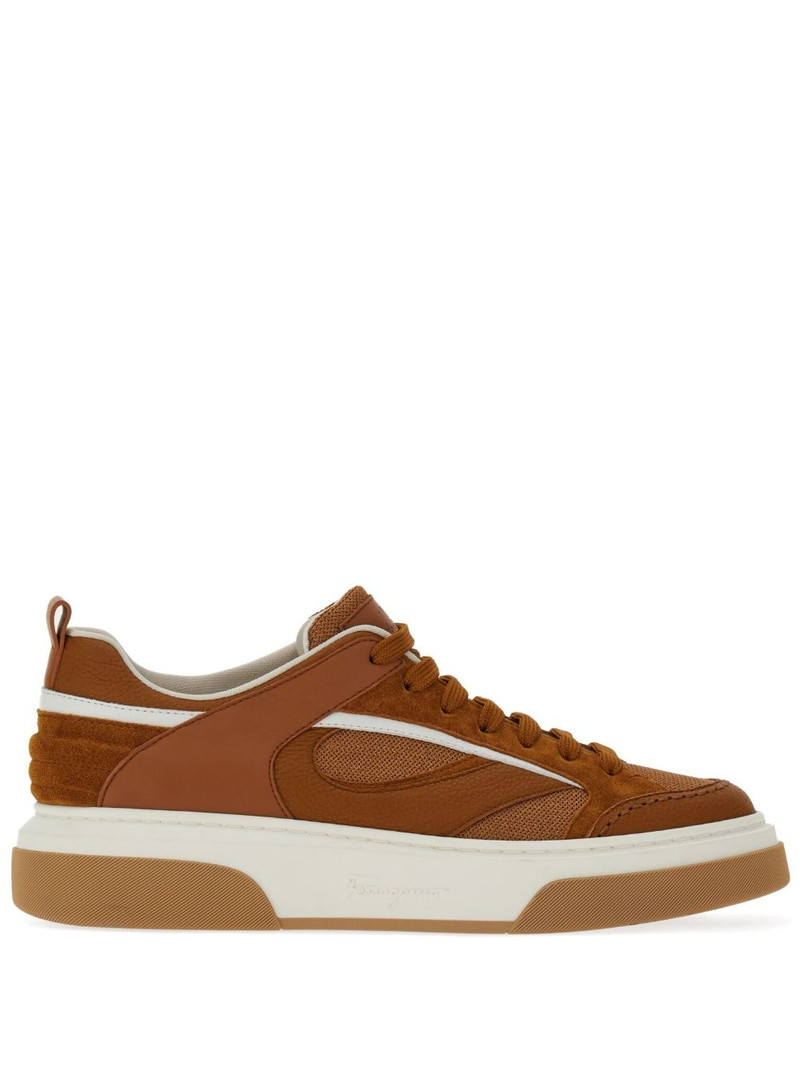 quilted panelled-design sneakers 1
