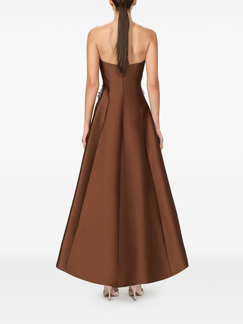 Bria crystal-embellished strapless asymmetric dress 3