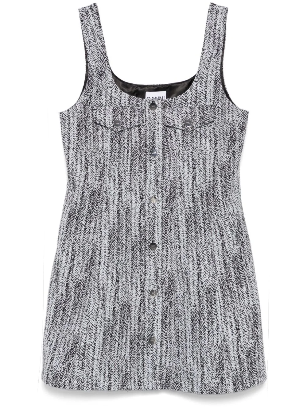 tweed mini dress - 1