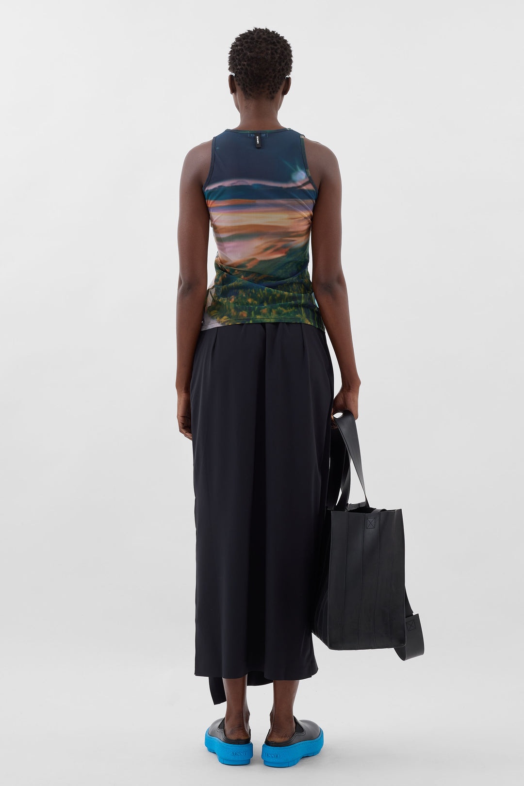 SLEEVELESS SHEER TOP / Annemarie print - 4