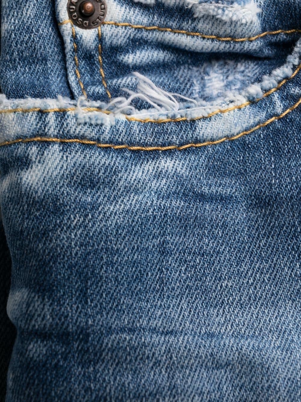 distressed-effect cropped jeans - 7