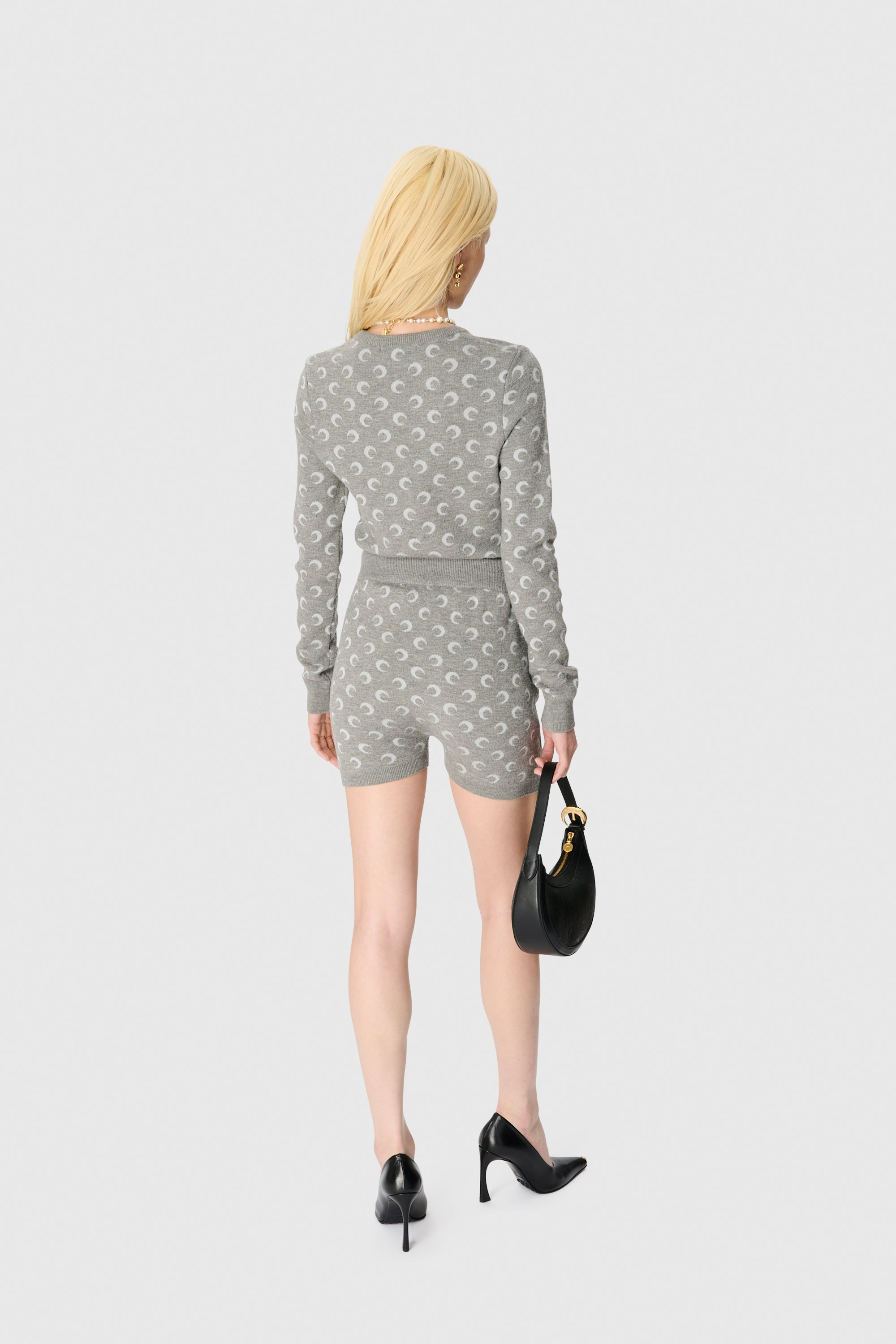 Moon Jacquard Knit Shorts - 3