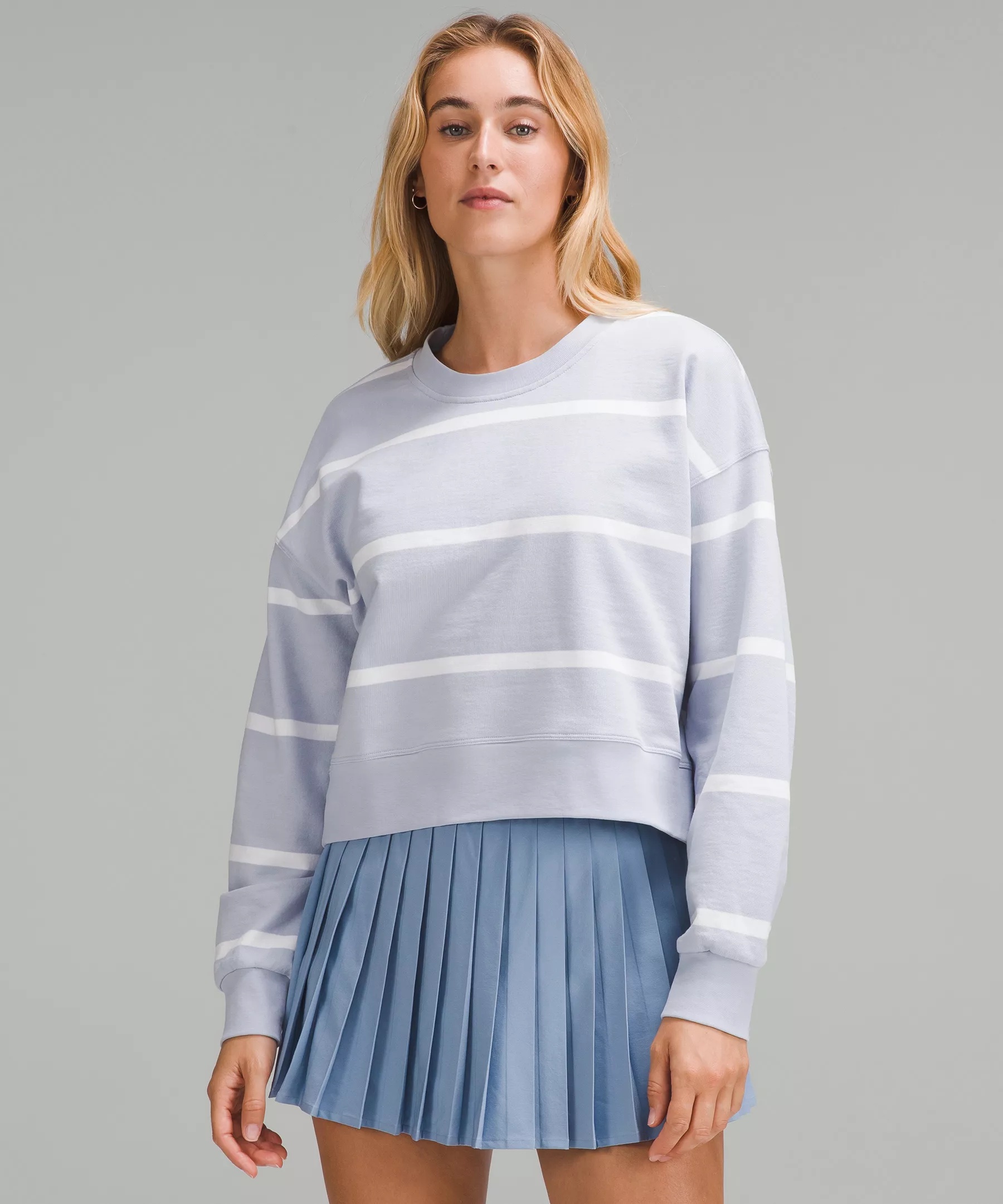 Perfectly Oversized Cropped Crew *Stripe - 1