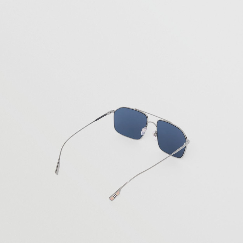 Icon Stripe Detail Navigator Sunglasses 5