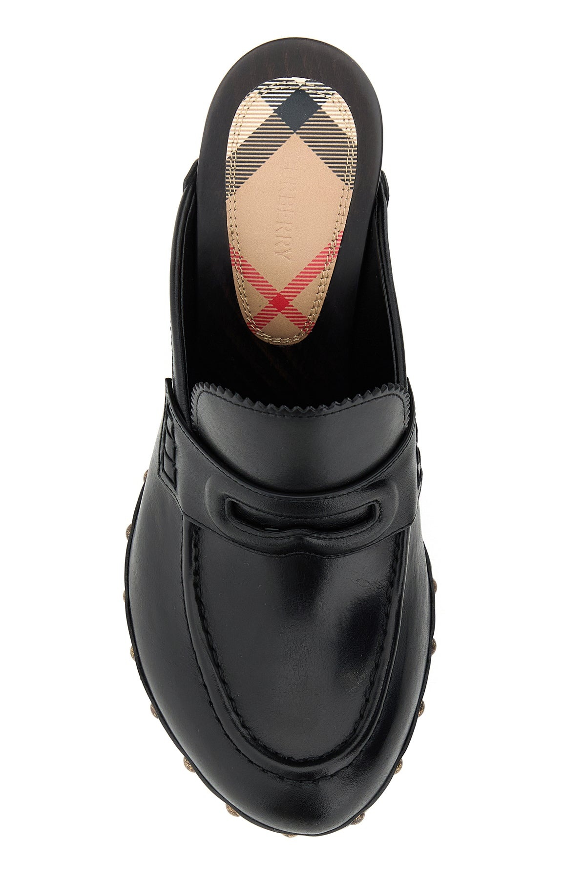 Black leather mules - 4