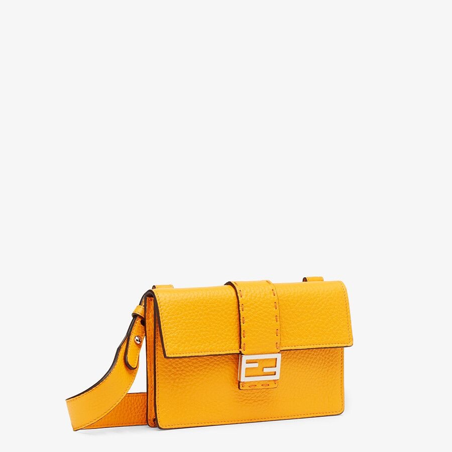 Orange leather bag - 2