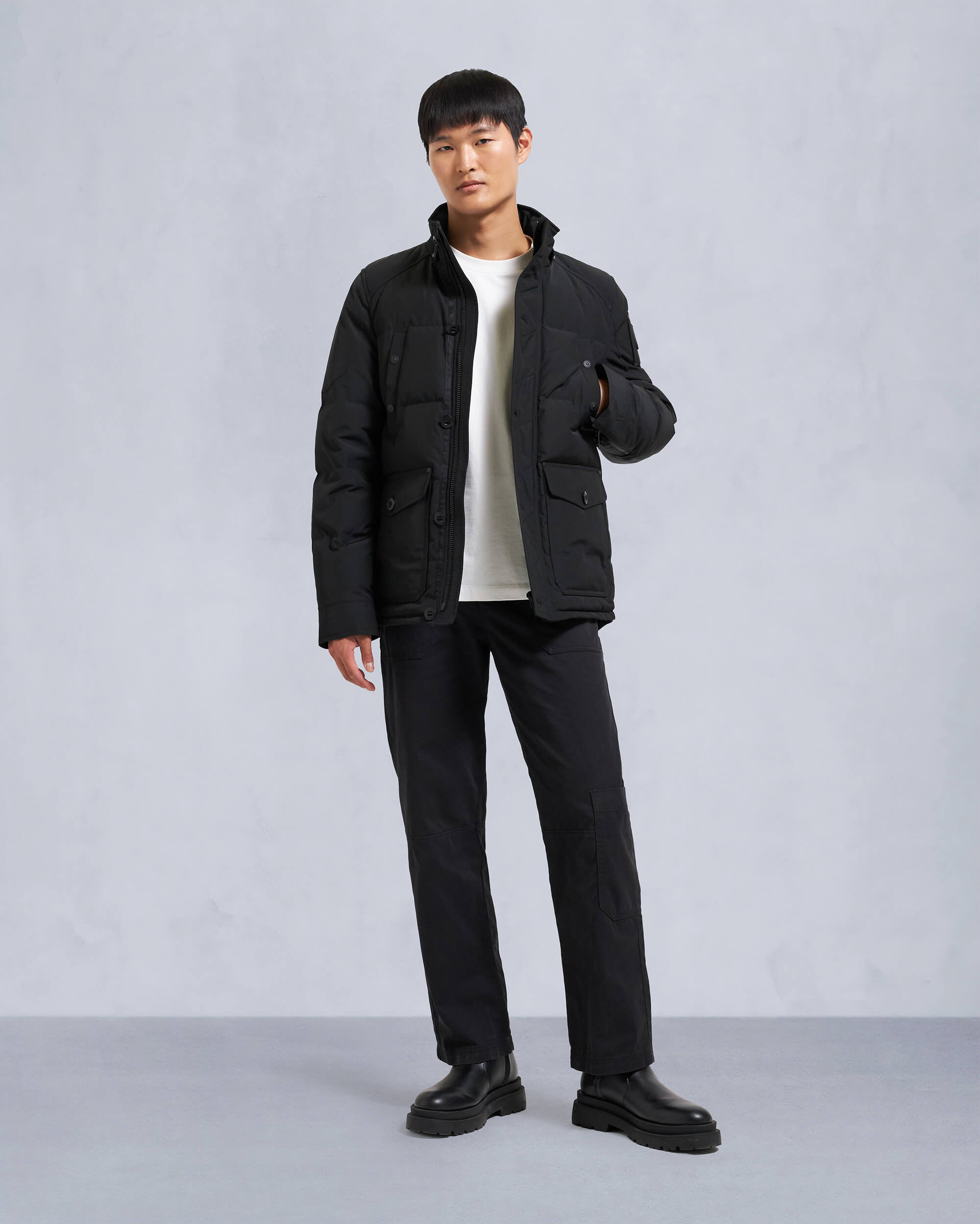 ONYX ROUND ISLAND SHEARLING DOWN JACKET - 7