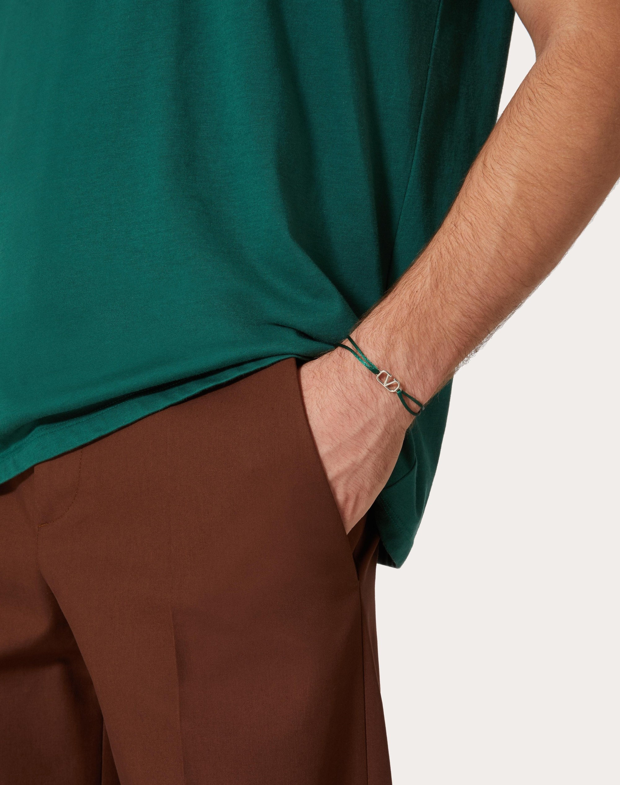 ブレスレット VALENTINO GARAVANI VLOGO SIGNATURE COTTON BRACELET Valentino Garavani Vlogo Signature Cotton Bracelet | Saks