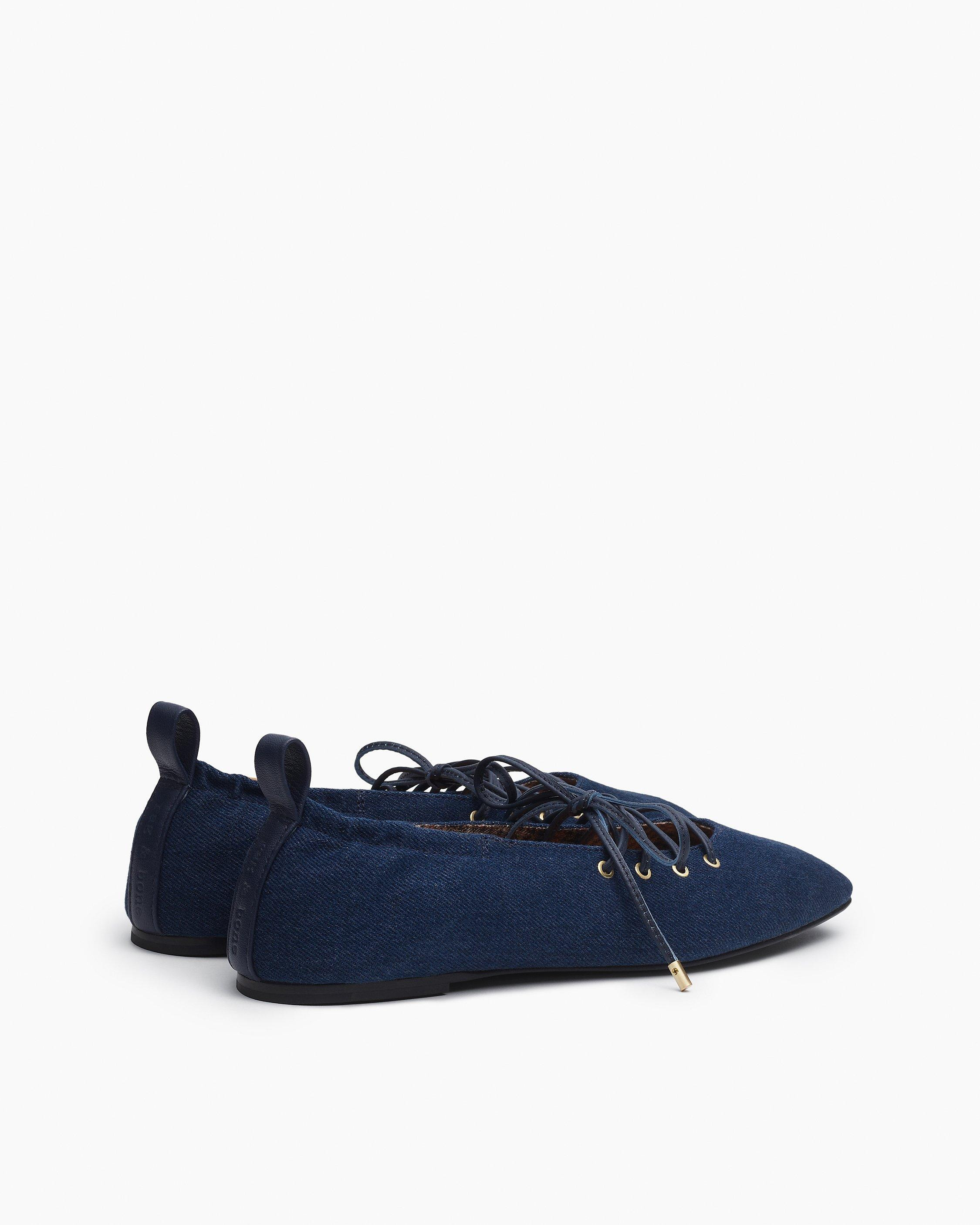 Sophia Denim Ballet Flats - 4