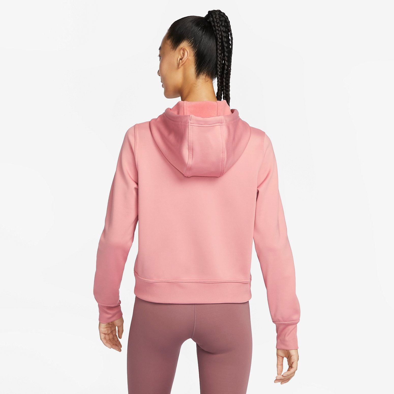 (WMNS) Nike Flight Fleece pullover hooded top 'Pink' FB5211-618 - 4