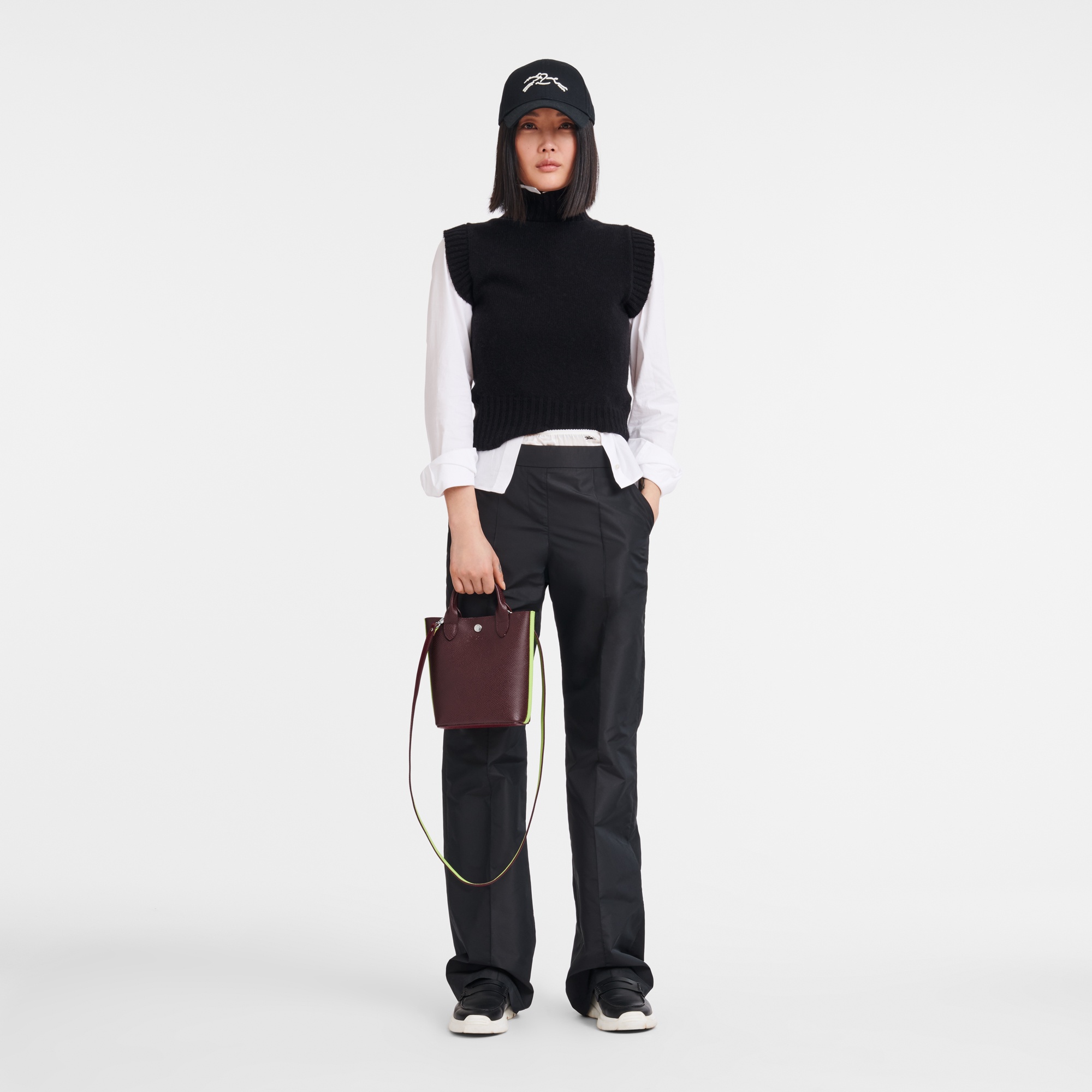 Épure XS Tote bag Burgundy - Leather - 2