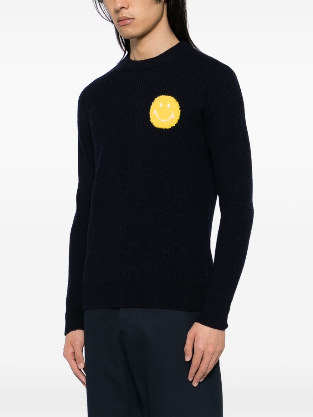 fisherman's smile crew-neck jumper - 3