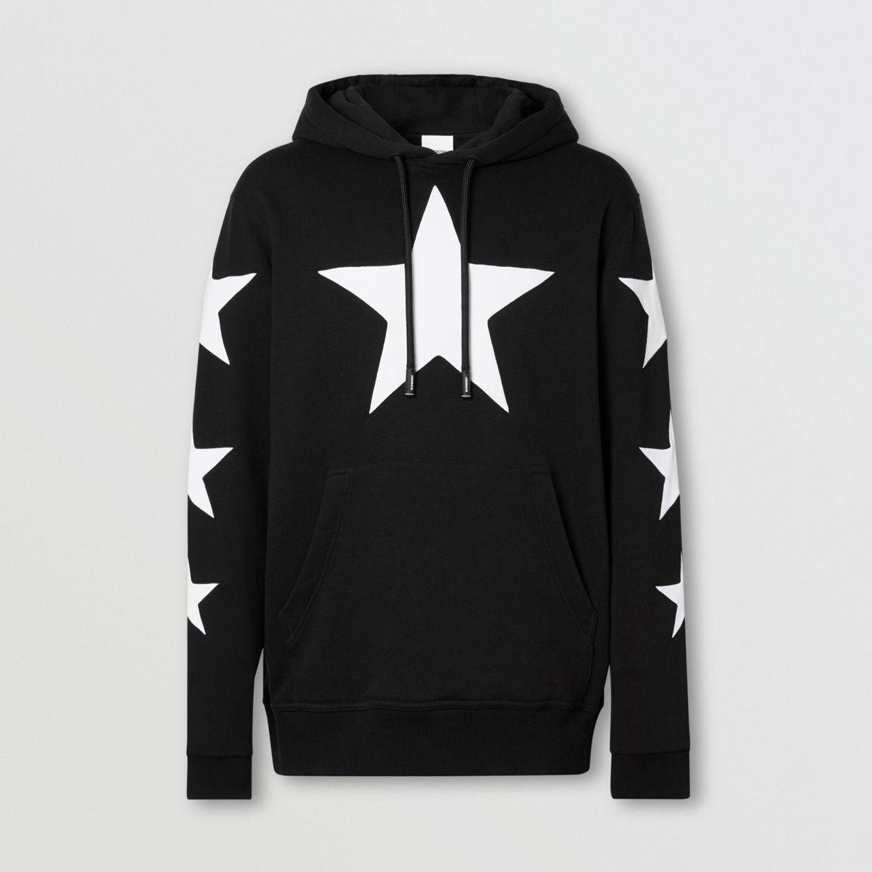 Star Motif Cotton Hoodie - 1