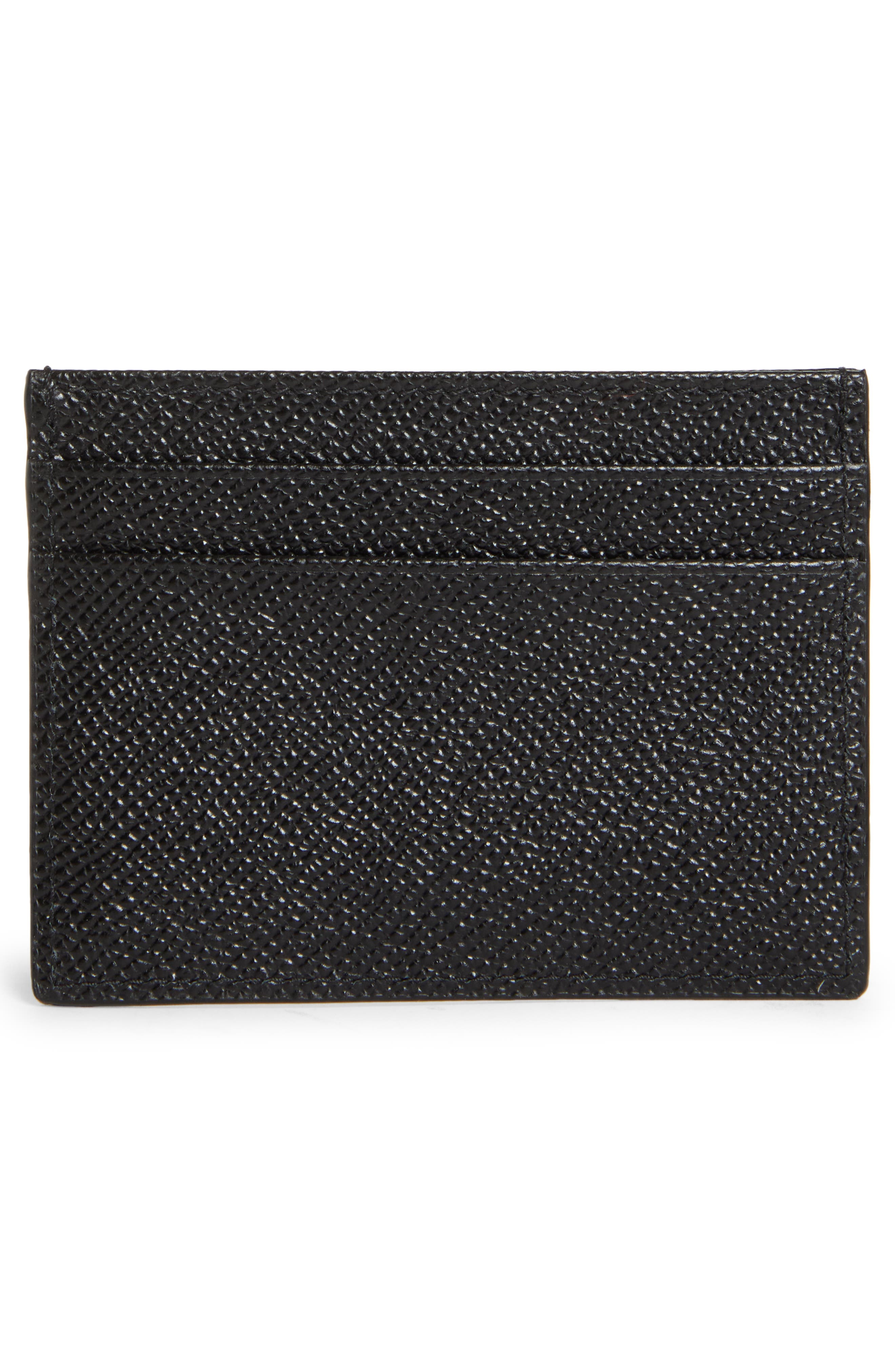 Logo Plaque Leather Card Case - 3