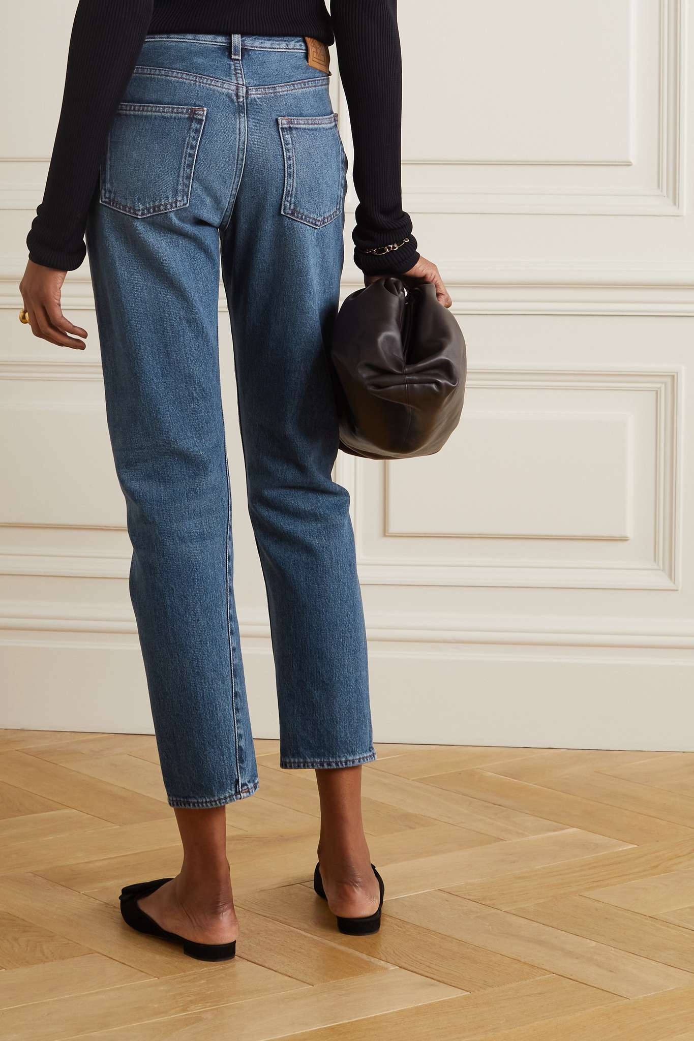 Cropped mid-rise straight-leg jeans - 3