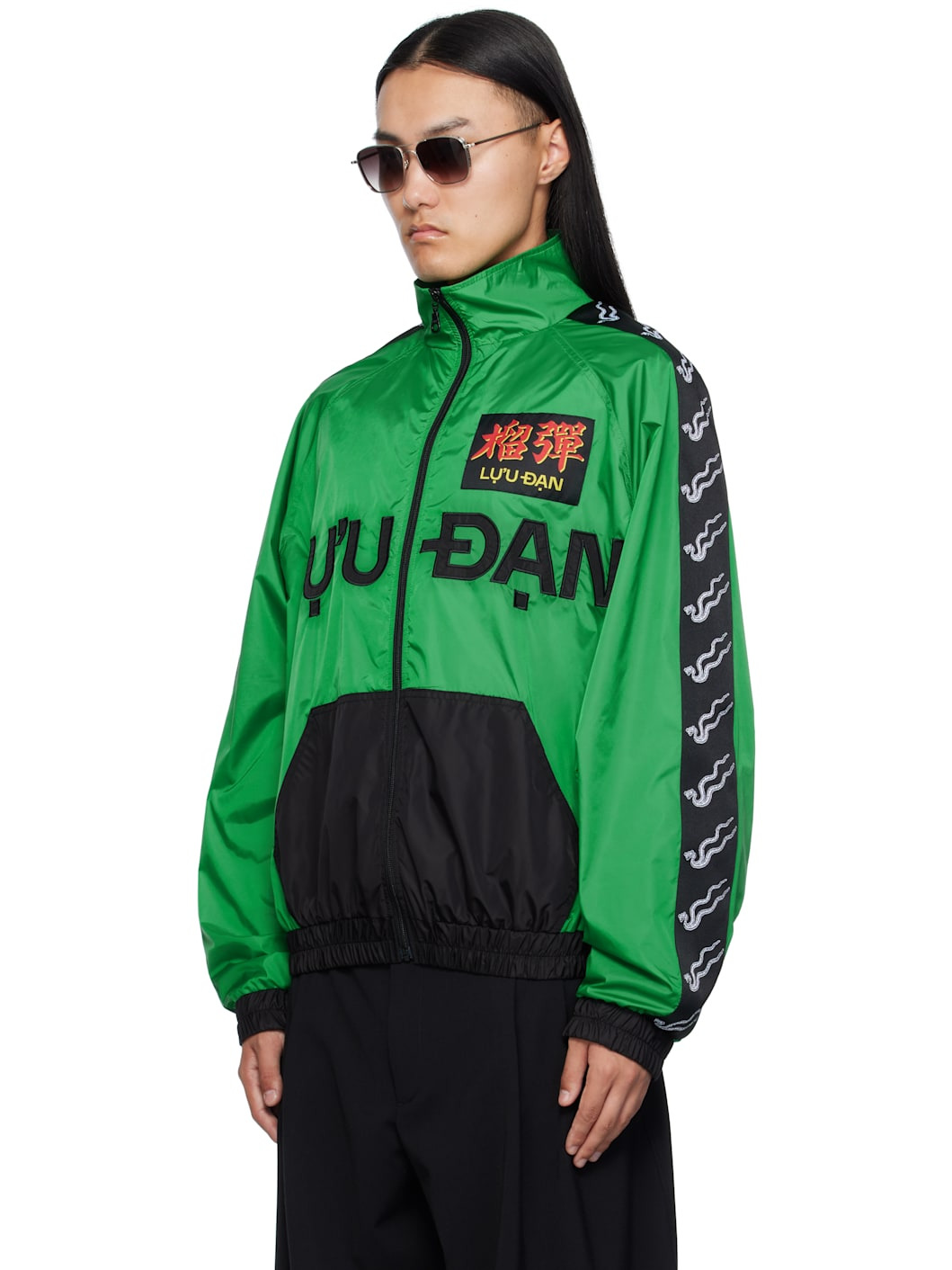 Green L-D Windbreaker Jacket - 4