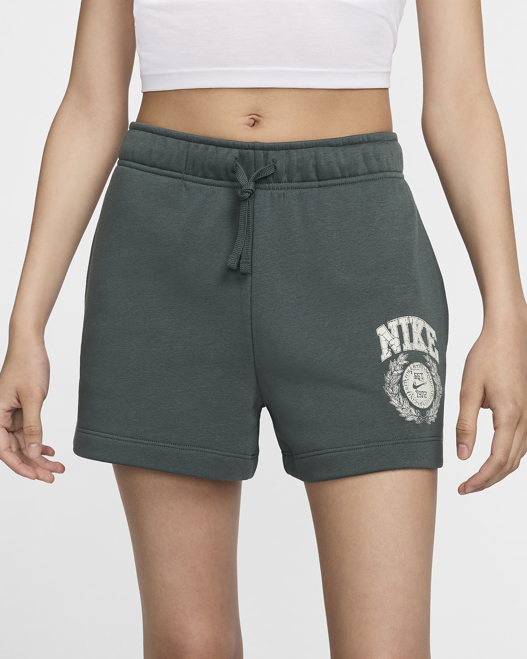 Nike Sportswear Club Fleece Women's Mid-Rise Graphic Shorts - 2