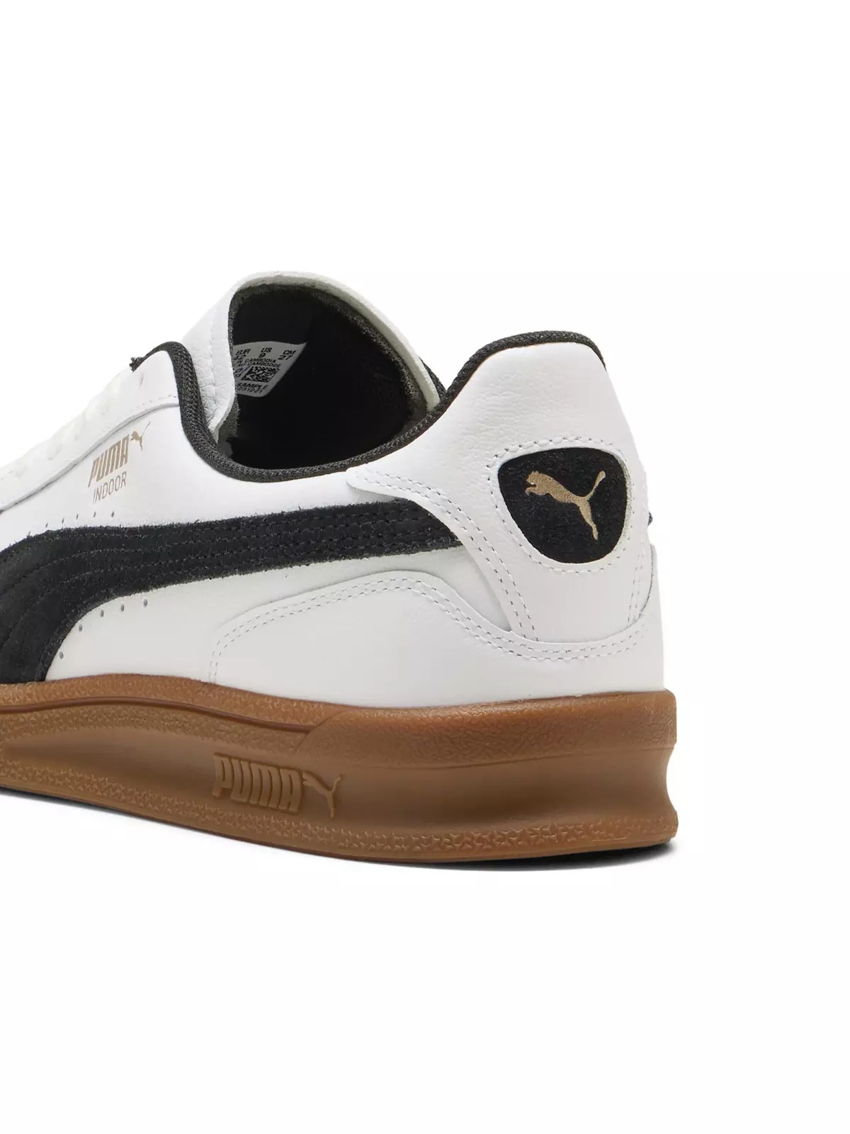 PUMA Indoor "PUMA White/PUMA Black/Gum" Men's Shoe - 6