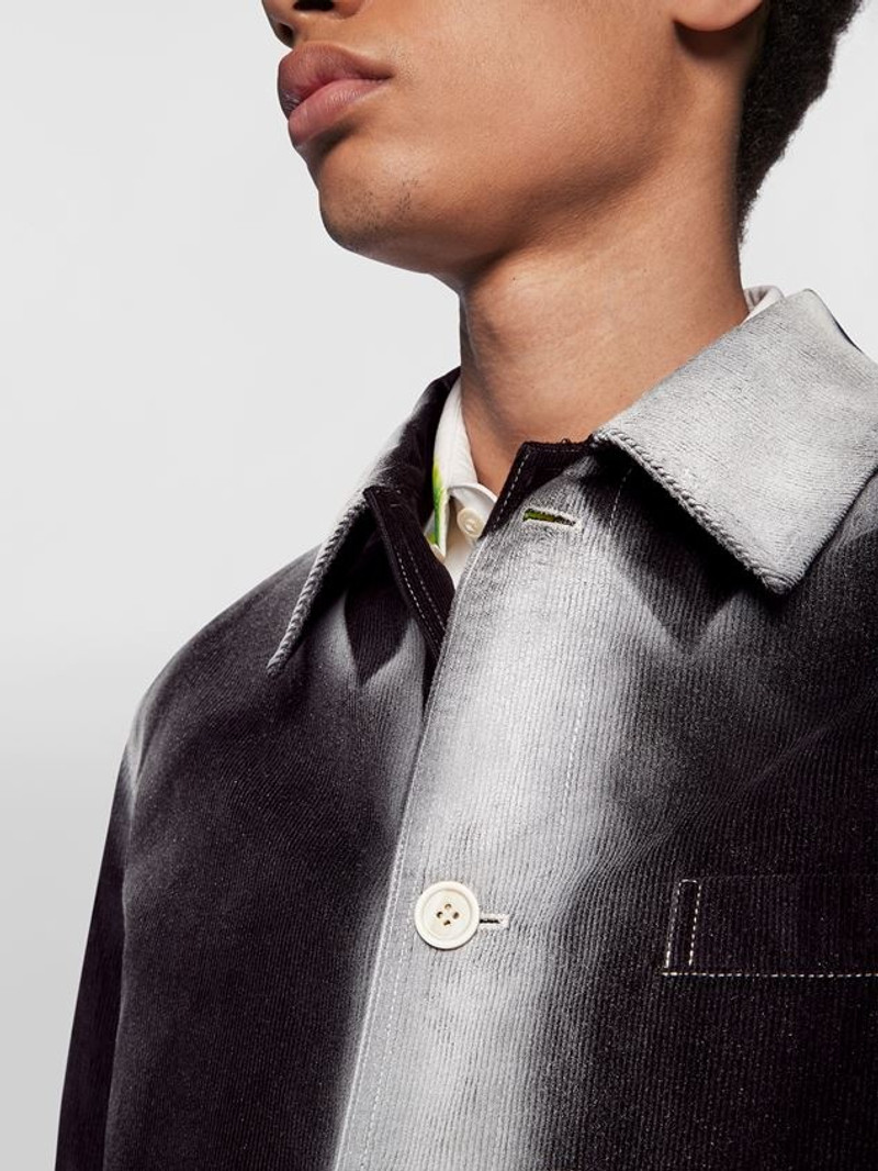 SINGLE-BREASTED JACKET IN LIGHT CORDURA WITH AIRBRUSHED DETAILS 5