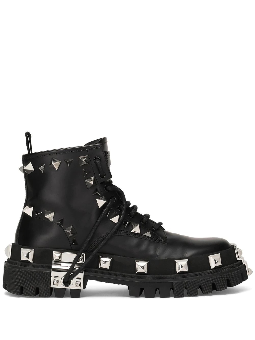 stud-detailed lace-up boots - 1