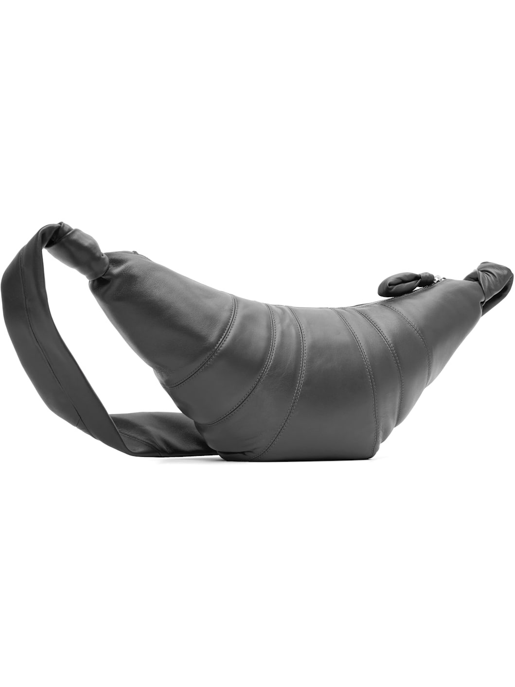 Gray Medium Croissant Bag - 3