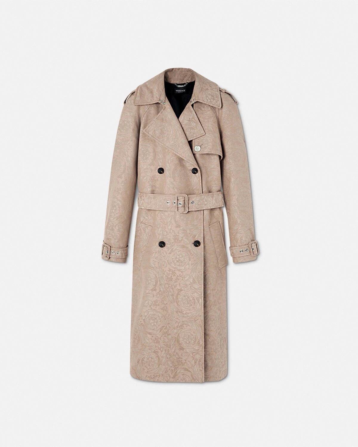 Barocco Jacquard Trench Coat - 1