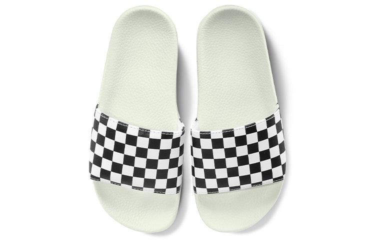 (WMNS) Vans Slide-On 'Checkerboard - White Black' VN0004LG27K - 4