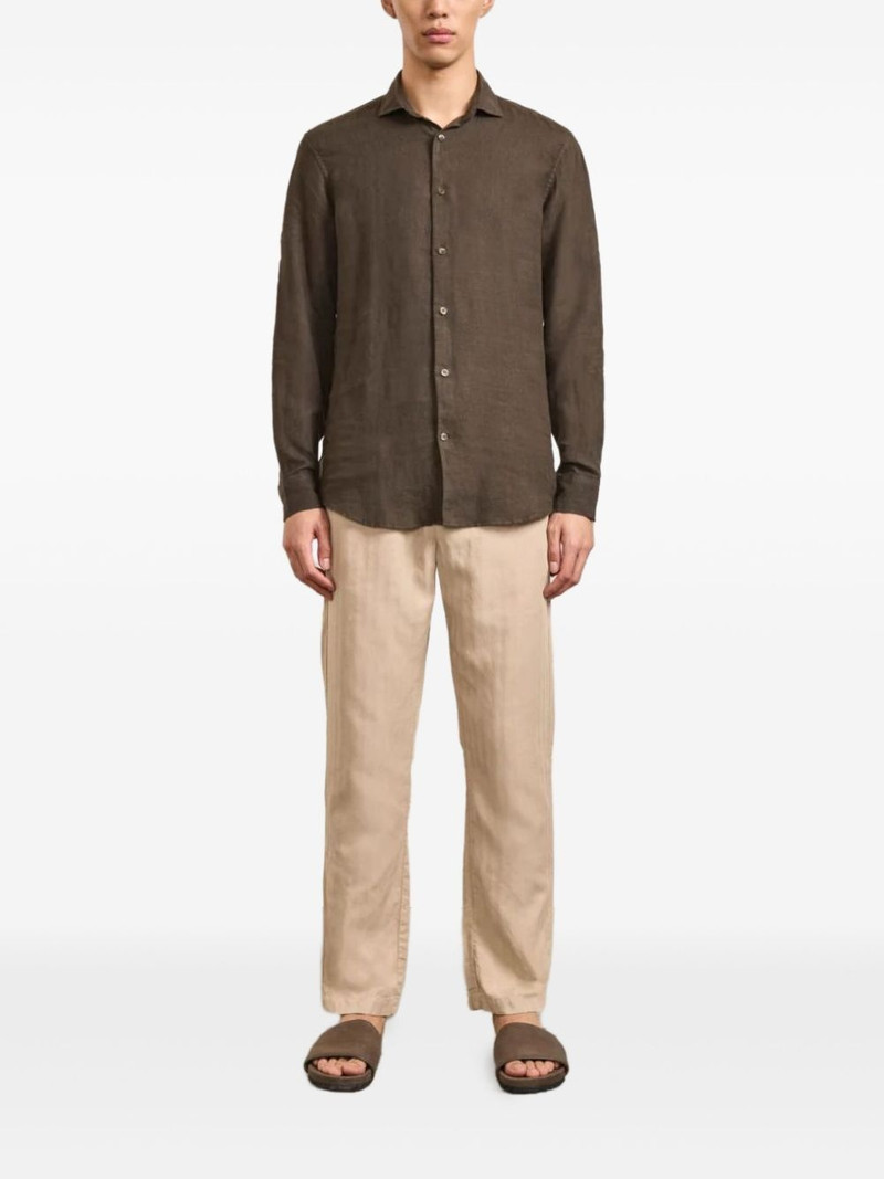FRESCOBOL CARIOCA long-sleeved linen shirt outlook