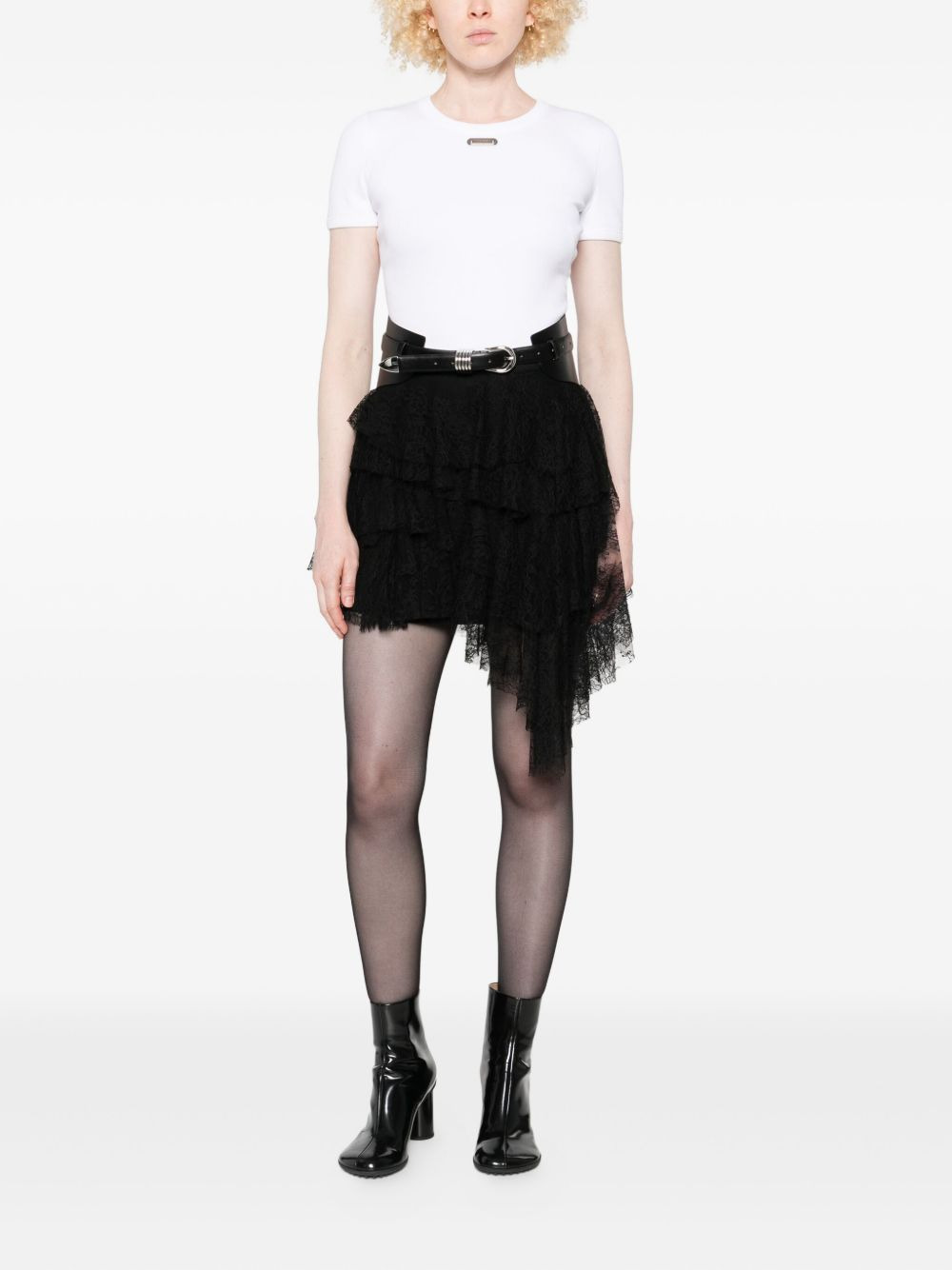 logo-plaque knitted top - 2