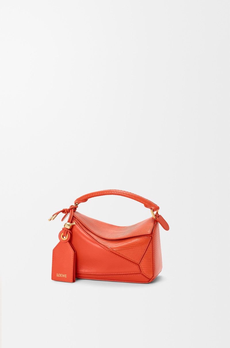 Mini Featherlight Puzzle bag in lizard and nappa lambskin 1