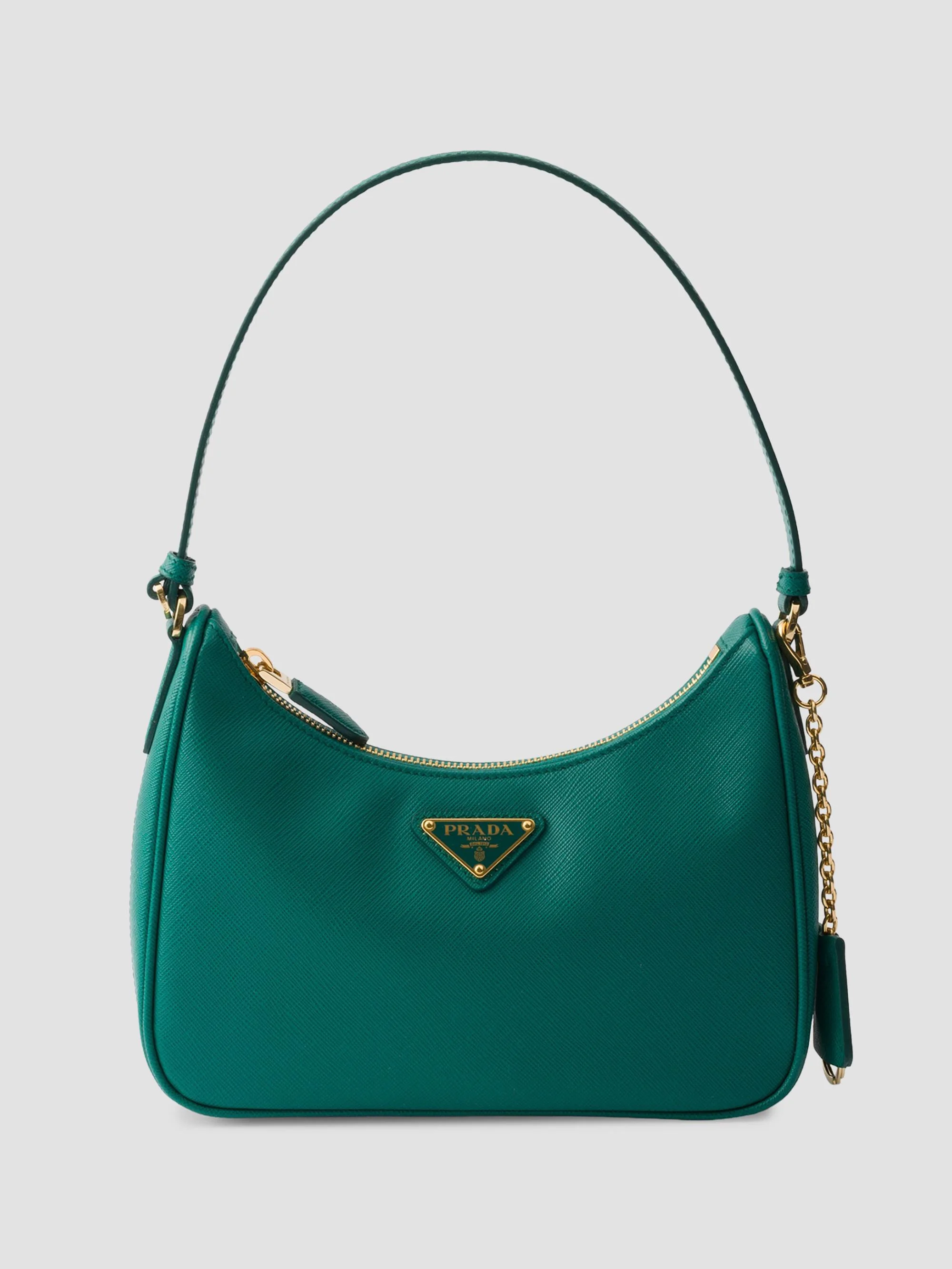 Women's Re-Edition 2005 Saffiano Leather Shoulder Bag - Green - 1