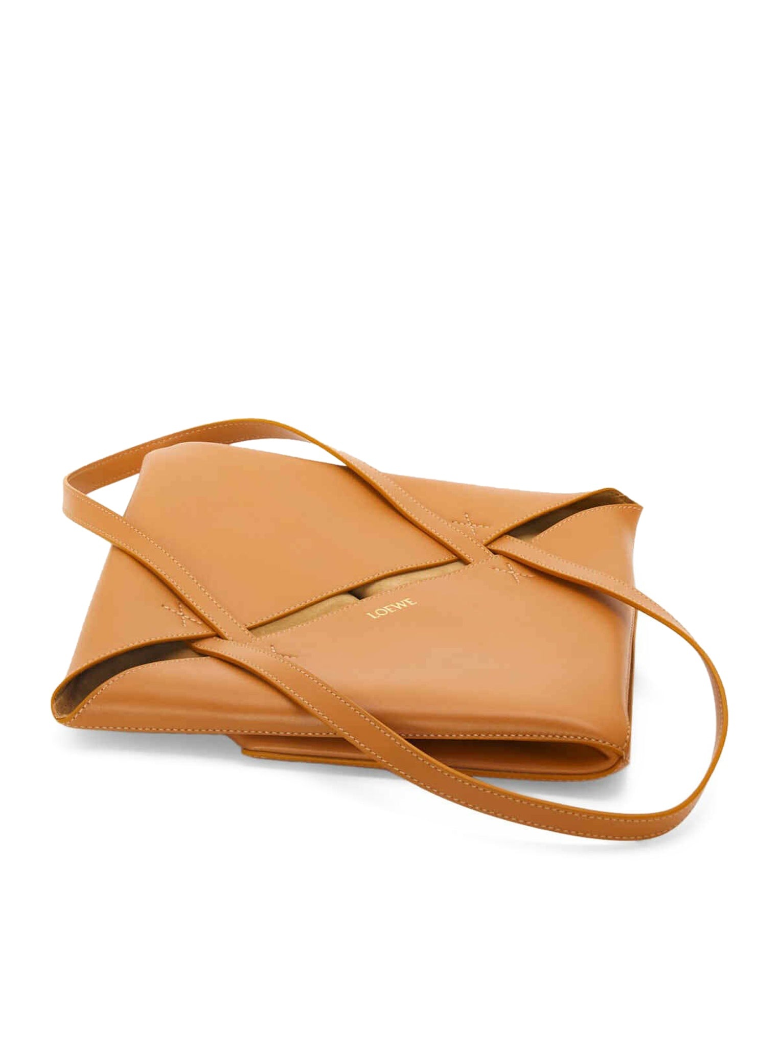 PUZZLE FOLD TOTE BAG IN SHINY CALFSKIN - 10
