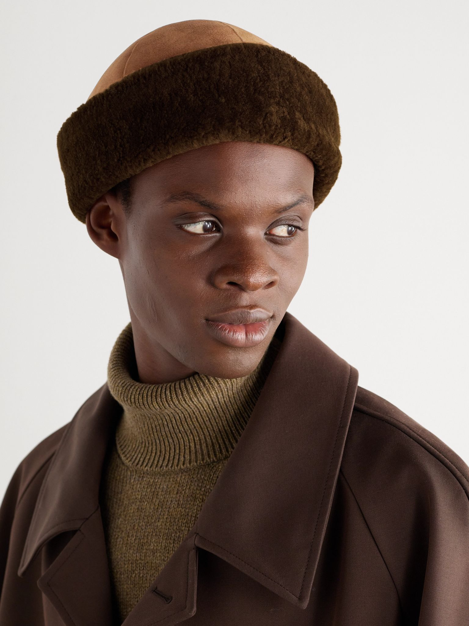 Lys Shearling Beanie Beige - 2